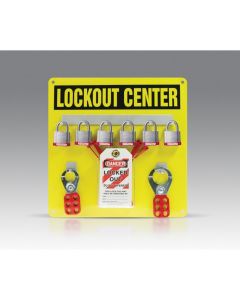 Aluminum Hanger Board: 6-Padlock Board