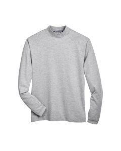 Devon & Jones Sueded Cotton Jersey Mock Turtleneck